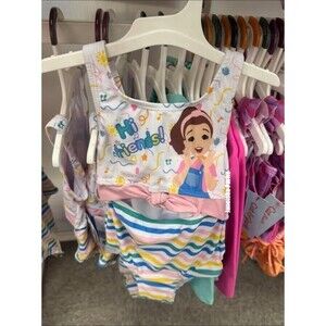 Ms. Rachel Swimsuit One Piece Cut Out Bow Hi Friends! NWT 3T